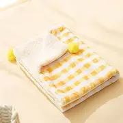 DUOLEH Dog Blankets Small for Puppy and Medium Cats, 2/4 Pack Calming Dog Blankets for Bed Couch Protector, Soft Dog Throw Washable Cat Blanket Warm Pet Throw (50x36cm,4pcs,Yellow)