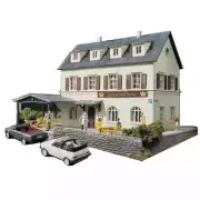 HO Scale 1:87 Train Model Town Hotel Architectural Model DIY Kit