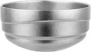 RUNGEASINI 550ml Titanium Camping Bowl Walled Rice Soup Serving Bowl Lightweight Non-Slip Durable Outdoor Metal Tableware Backpacking Hiking Travel Oatmeal Container (Silver)