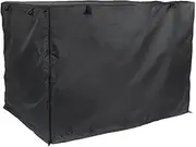 lisutupode Pet Kennel Cover | Double Door Pet Kennel Cover for Wire Crate | 42 Inches Heavy Duty Oxford Fabric Puppy Crate Sunshade for Wire Cage