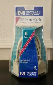 HP Printer Cable 6 Ft IEEE 1284 Compliant A-B For HP Desk/ LaserJet C2990A
