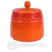 Sugar Jar for Coffee Bar Ceramic Seasoning Spice Rack Pet Food Container Travel