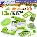 13IN1 Food Slicer Dicer Nicer Container Chopper Peeler Vegetable Fruit Cutter AU