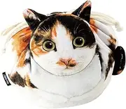 [Generic] Cat Makeup Bag | Cat Shaped Funny Kitten Drawstring Toiletry Bag | Funny Kitten Design, Soft and Portable Makeup Travel Bag Organizer for Bathroom, Vacation, Business, Sanhua Cat, Refer to