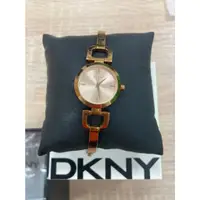 在飛比找蝦皮購物優惠-[二手]DKNY City link D字物語不鏽鋼手鐲錶 