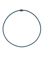 [SALLY SKOUFIS] Behave Necklace with Sapphires in Black Rhodium