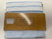 Garden Apron Blue & White Waist Wraparound Ties-4pcs- new