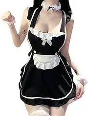 [Generic] Women Costume Maid Apron Fancy Dress Cosplay Lingerie Set