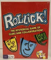 Rollick! Game Hysterical Board Game of Clues / Collaboration NEW & SEALED!