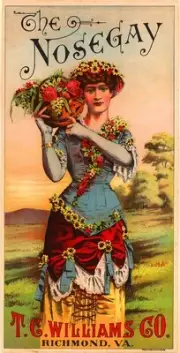 Richmond, Virginia The Nosegay Tobacco Crate Box Label Art Poster Print