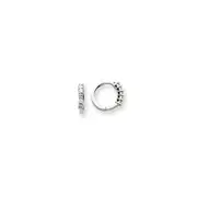 14k White Gold A Real Diamond hinged hoop Earringss