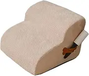 Leefasy Dog Stairs for Small Dogs Pet Stair 2 Step with Washable Carpet, Lightweight Dog Step Dog Ramp for Dogs Injured, Older Dogs, Beige