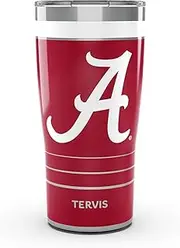 Tervis Traveler Traveler Alabama Crimson Tide - MVP Triple Walled Insulated Tumbler Travel Cup Keeps Drinks Cold & Hot, 20oz, Stainless Steel