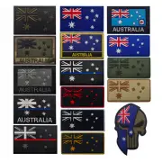 Australia Flag Hook and Loop Emblem Embroiedered / PVC Applique Patch Badge DIY