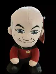 KIDROBOT PHUNNY STAR TREK CAPTAIN PICARD PLUSHIE TOY
