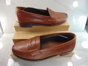 Allen Edmonds (NIB) Tan Leather Moccasin MISMATE 9 1/2 D left 9 D right $425
