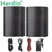 Herdio 2X400W Outdoor Bluetooth Speakers Wall Mounted PatioLoudspeakerWaterproof