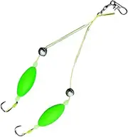Gmokluytw Double Hooks Fishing, Double-Hook Reverse Bottom Lines, Multiple Size Rig Impacts Resistant Design for Freshwater Saltwater Trout Versatile Angling Adventures