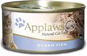 Applaws Ocean Fish Natural Cat Food Tin, 24 Count 1.68 Kilograms