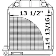 957E8005 Radiator Fits Ford Tractor DEXTA, SUPER DEXTA