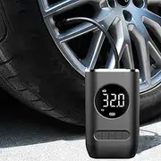 Daseeme Portable A Compressor Mini Te Inflator with 4000mAh Battery Cordless Te Pump 150 PSI LED Emergency Light A Pump Pressure Gauge Car Motorcycle Inflatable Ball