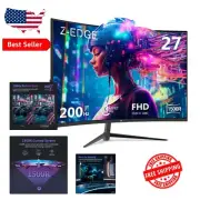 Ergonomic Z-Edge 27-Inch Curved Gaming Monitor - VESA Mount & Eye Comfort Tech