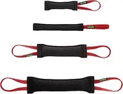 Viper Heavy Duty French Linen Dog Bite Tug Toy - K9 Trainer, Tough and Durable for Dogs Shutzhund IPO K-9 - Black - 12in L x 1.5 W