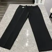 IZOD • Men's Ultraflex Straight Fit Stretch Waistband Pants Black 40x32