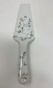 Andrea by Sadek Porcelain Cake Knife Cutter Pie Server Floral Design 10" NEW