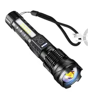 900000 Lumens XHP50 Zoom Flashlight LED Rechargeable Lamp Torch