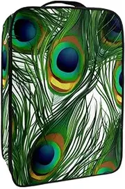 [YTYVAGT] Travel Shoe Bag,Waterproof Portable Organizer Storage Shoe Pouch,Bird Feather Peacock Feather