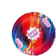 Snow Tubes Sleds - Sledding Tube | Snow Sled Colorful Toys with Handles for Sledding | Anti-tip-Over Design for Sledding for Winter Sports Supply Inflatable Snowboard for Kids Inflatable