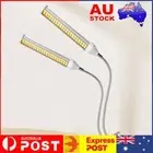 12V Grow Lamp w/ Gooseneck&Clamp LED Full Spectrum Plant Light(White 2 Head) AU