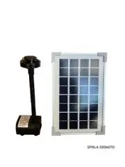Solar pond pump 330L/hr with back up battery and LED FREE SHIPPING