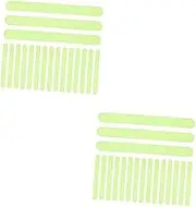 iplusmile 2sets Luminous Non Skid Stair Tapes Slip Strips for Indoor Outdoor Steps Practical Self Adhesive Fluorescent Stickers for Enhanced Safety and Grip 24pcs*2