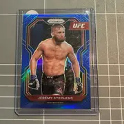 2021 Panini Prizm UFC - JEREMY STEPHENS Blue 084/199 #54 (o567)