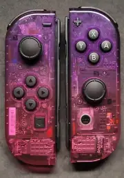 Custom New Nintendo Switch Atomic Purple & Rose Red Joy-Con Controllers!