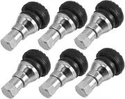 6pcs Snap-in Tire Valve Stems Kit High Durability Rubber Pure Copper Core for Car Truck