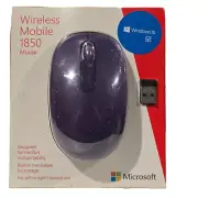 Microsoft Wireless Mobile Mouse 1850 Model with USB U7Z-00041 Purple
