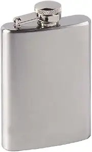 Haller Unisex's Hip Flask Stainless Steel 90 CCM, Silver