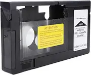 VHS-C to VHS Adapter, Cassette Converter for VHS Player & VCR, Supports Playback & Recording, One-Touch Control, Electric Tape Loading, Home Video Transfer