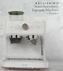 Café Bellissimo Semi Automatic Espresso Machine + Milk Frother White