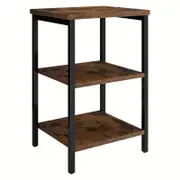 3-tiers Bedside Table - Wood Storage Rack