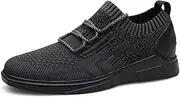 [TUMAHE] Men's Height Increasing Elevator Shoes, Casual Breathable Sporty Trainers Mesh Canvas Invisible Height Enhancing Shoes