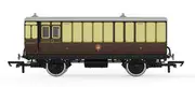 Hornby GWR, 4 Wheel Coach, Passenger Brake, 505 - Era 2/3