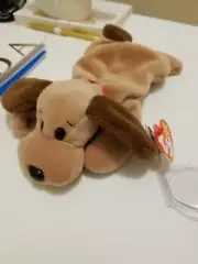Rare 1993 Ty Bones Errors NWT Beanie Baby 4001 PVC Pellets Tag Errors