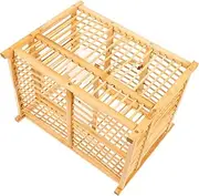 DRESSOOS Portable Bird Cage for Birds Double Design Comfortable Living Space for Parakeets Cockatiels and Lovebirds for Home Use