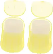 Kisangel Soap Flakes Travel Soap Travel Hand Soap Hand Cleaning Soap Portable Scented Soap Paper Hand Wash Soap Foam Hand Soap Travel Hand Foam Soap Plastic Pink