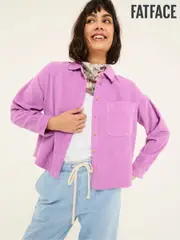 Vivienne Heather Purple 100% Cotton Cord Shirt (E81103) | $127