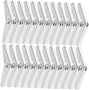 Expansion Screw Set 24pcs Spring Loaded Drywall Anchor Nuts Toggle Bolt for Frame Wing Nut Assortment for Wall Mounting